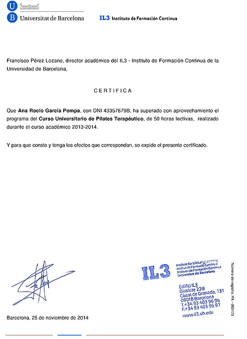 Formación y Diplomas